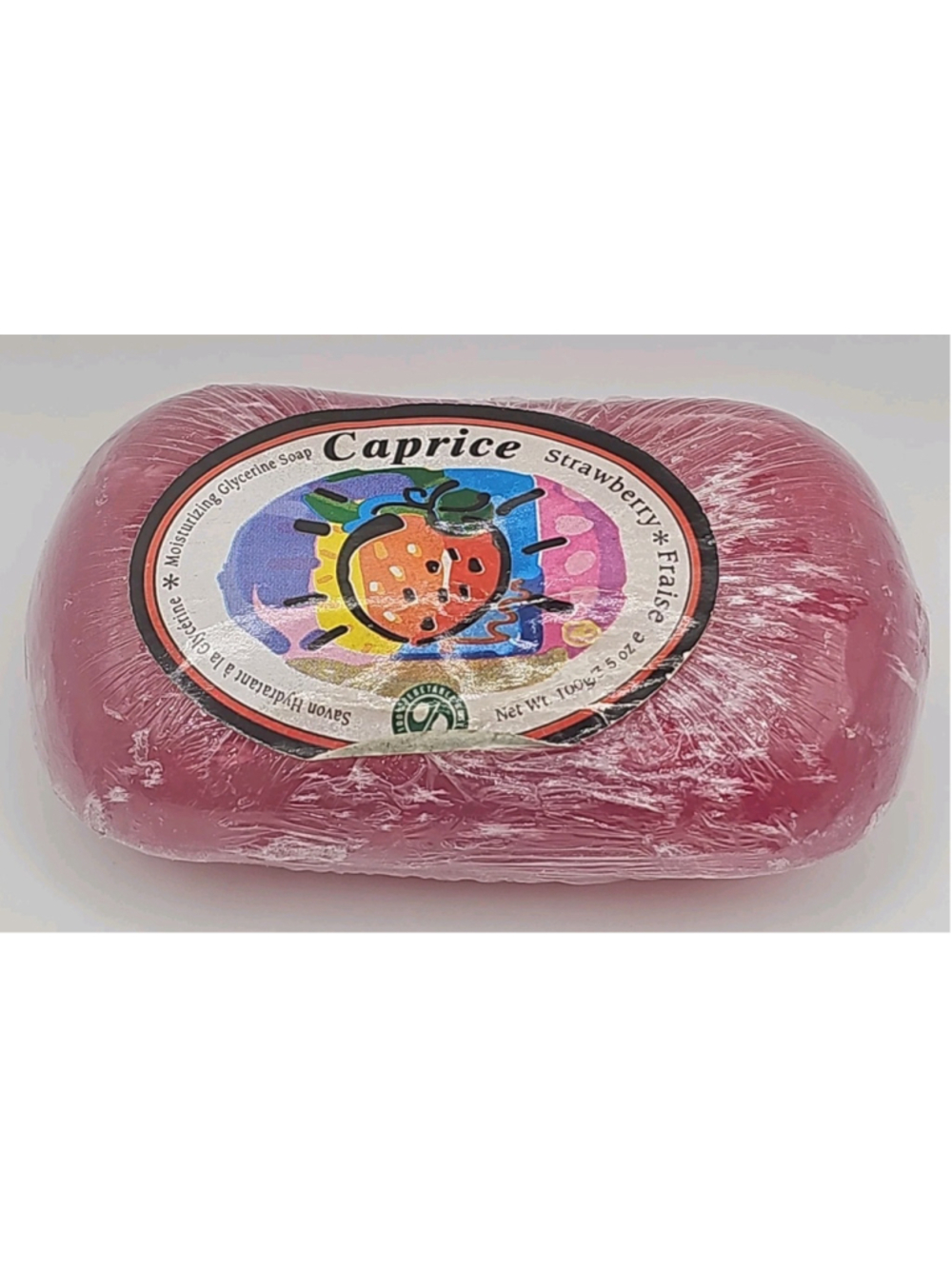 Savon Caprice Soap Bar 100g 3.5oz Strawberry Made In Turkey Glycerine
